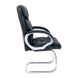 Кресло офисное 63х55х114 Полозья металл хромированный + мягкие накладки кожзам черный 1887655778RICH5 фото 2