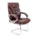 Кресло офисное 63х55х114 Полозья металл хромированный + мягкие накладки кожзам черный 1887655778RICH5 фото 6