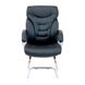 Кресло офисное 63х55х114 Полозья металл хромированный + мягкие накладки кожзам черный 1887655778RICH5 фото 3