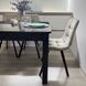 Комплект кухонний стіл Notsob 90х60 Стандарт чорний + стілець м'який 4 шт сірий 0200JAM фото 7