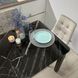 Комплект кухонний стіл Notsob 90х60 Стандарт чорний + стілець м'який 4 шт сірий 0200JAM фото 8