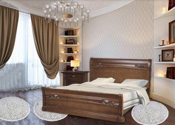 ➤Цена 18 274 грн  Купить Кровать полуторная Шопен 1200х2000 мм, Орех ➤орех ➤Кровати полуторные➤Mix➤4413161148.2MIX фото