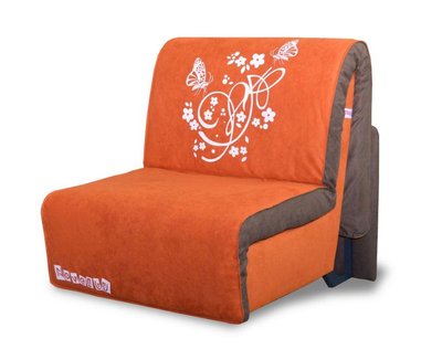 ➤Ціна 9 915 грн  Купити Диван кресло раскладное E03 арт02005.1, оранжевый принт Butterfly 100➤Оранжевый ➤Кресло кровать➤Modern 2➤044604.13NOV фото