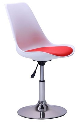 ➤Цена   Купить Барный стул Aster chrome белый+красный ➤ ➤Стулья барные➤AFM➤515535АМ фото