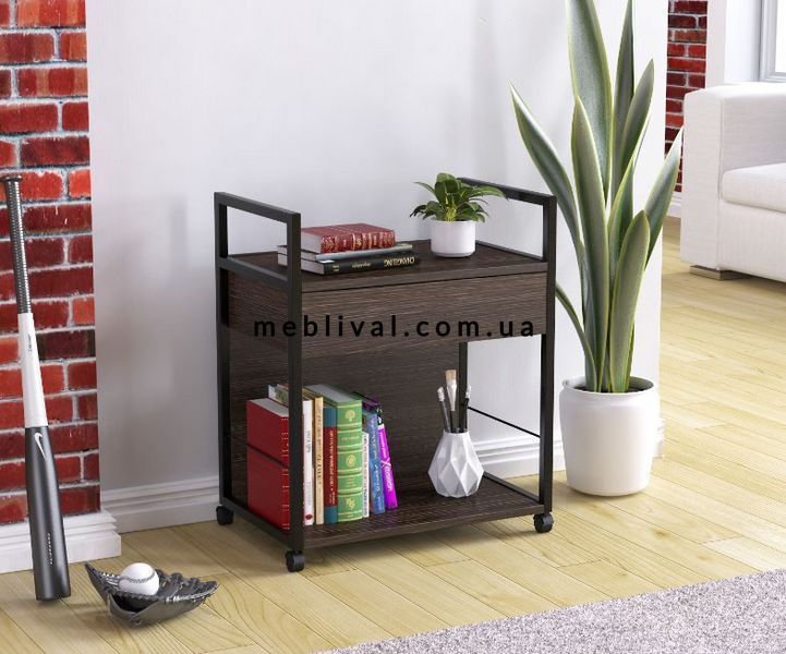 ➤Ціна 4 253 грн  Купити Тумба мобильная в стиле Loft Венге коричневый арт050104➤венге ➤Тумбы в стиле Loft➤Modern 10➤62547LO фото
