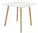 Квадратный стол обеденный на деревянных ножках белый 80х80 арт040209 NURIW.ВВ1 фото 1