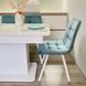 Комплект кухонний стіл Notsob Т 110х70(+35) Стандарт білий + стілець Maj 4 шт блакитний 0207JAM фото 7