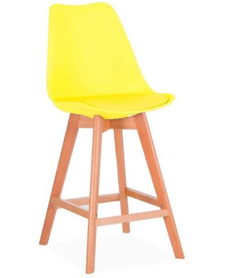 ➤Цена   Купить Барный стул на деревянных ножках высокий цвет желтый арт040290 ➤Жёлтый ➤Стулья барные➤Modern 8➤EliosYe.ВВ1 фото