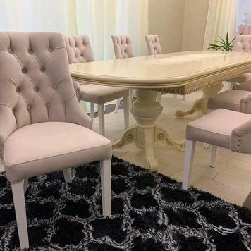 ➤Цена 5 500 грн UAH Купить Кресло-стул мягкий Инифти на деревянных ножках ➤Белый ➤Стулья мягкие➤Rotanes➤0105SEN1 фото