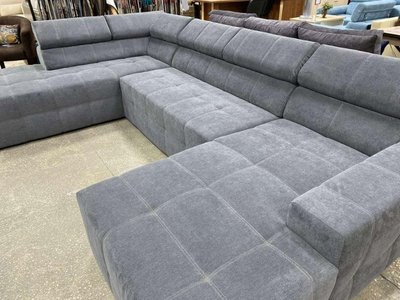 ➤Цена 42 205 грн  Купить Угловой диван не раскладной ткань Matrix 17 серый ➤ ➤Диваны угловые➤Modern 9➤440303173.3KAI фото
