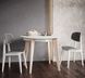Комплект стол кухонный круглый Рам D100 со стульями Alul soft 4 шт white-natural 0203PAV фото 7