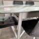 Стол кухонный 110х70(+40) Retsech стекло 4мм + МДФ 16мм серый 0151JAM фото 2