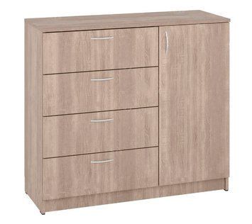 ➤Цена   Купить Комод К-4+1 Трюфель 100х38х90 ➤трюфель ➤Комоды➤ПЕХ➤440302688,3ПЕХ фото