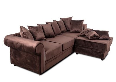 ➤Цена   Купить Раскладной модульный диван с пуфом приставным арт040178.1 ➤Коричневый ➤Диваны офисные➤Modern 3➤440303478.2.EMB фото