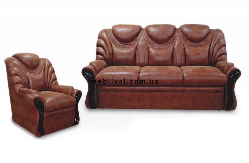 ➤Цена   Купить Комплект мягкой мебели Матис Дизайн 2 ➤Коричневый ➤Комплекты диван + кресла➤МКС➤440300140.1мкс96 фото
