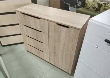 ➤Цена 4 686 грн  Купить Комод К-4+1 ЭКО 100х38х90 ➤дуб тахо ➤Комоды➤ПЕХ➤440302695ПЕХ фото