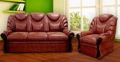 ➤Ціна   Купити Комплект мягкой мебели Матис Дизайн 3➤Коричневий ➤Комплекты диван + кресла➤МКС➤440300140.2мкс96 фото
