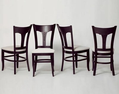 ➤Цена 3 225 грн  Купить Деревянный стул для гостиной с мягкими сиденьем и спинкой Арсонваль венге ➤венге ➤Стулья деревянные➤Агросвит 1П➤440302934ПЛМ фото