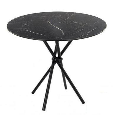 ➤Цена   Купить Нераскладной стол для кафе на треноге цвет черный 70 арт040230 ➤Черный ➤Стол кухонный➤Modern 8➤CROSS70BL.ВВ1 фото