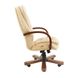 Кресло офисное на колесиках 64х60х112-119 Tilt ткань молочный дерево орех 1248656758RICH5 фото 3