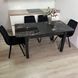 Комплект кухонний стіл Notsob 90х60 Стандарт чорний + стілець м'який 4 шт 0199JAM фото 8