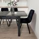 Комплект кухонний стіл Notsob 90х60 Стандарт чорний + стілець м'який 4 шт 0199JAM фото 10