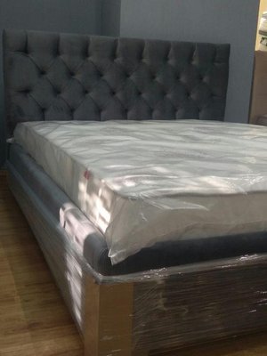 ➤Цена 22 035 грн  Купить Двуспальная кровать размеры 160х200 Б арт020035.6 ➤Серый ➤Кровати двухспальные➤Modern 2➤440312358.6NOV фото