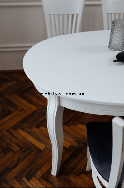 ➤Цена 39 888 грн UAH Купить Комплект стол круглый Ифос 153х102(+38) + стулья Алуег 6 шт белый ➤Белый ➤Комплекты обеденные деревянные➤Kulvpa➤0266PAV1 фото