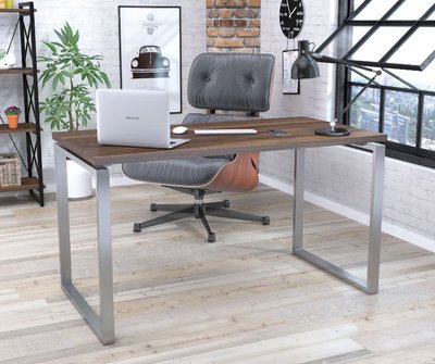 ➤Ціна 5 940 грн  Купити Письменный стол офисный на металлических опорах в стиле Loft Орех арт050130.1➤орех ➤Письменные столы в стиле Loft➤Modern 10➤62659LO фото