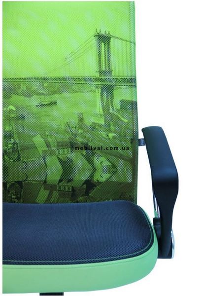➤Цена 3 868 грн  Купить Кресло АЭРО HB сиденье Сетка серая, боковины Zeus 047 Light Green/ спинка Сетка лайм-Brooklyn Bridge ➤Салатовый ➤Кресла Коллекция Онлайн➤AMF➤026598АМ фото