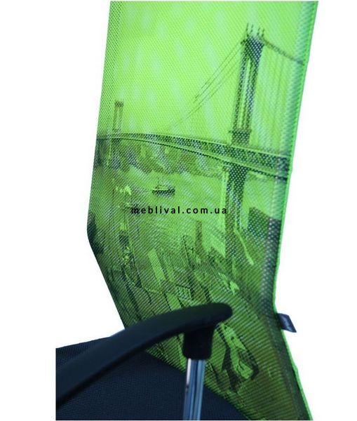 ➤Цена 3 868 грн  Купить Кресло АЭРО HB сиденье Сетка серая, боковины Zeus 047 Light Green/ спинка Сетка лайм-Brooklyn Bridge ➤Салатовый ➤Кресла Коллекция Онлайн➤AMF➤026598АМ фото