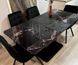 Комплект кухонный стол Notsob Т 110х70(+35) Стандарт черный + стул Maj 4 шт синий 0215JAM фото 5