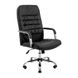 Кресло офисное 63х55х112-120 Tilt металл хромированный + мягкие накладки PU черный 1887445778RICH4 фото 2