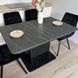 Комплект кухонный стол Notsob Т 110х70(+35) Стандарт черный + стул Maj 4 шт синий 0215JAM фото 11