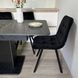 Комплект кухонный стол Notsob Т 110х70(+35) Стандарт черный + стул Maj 4 шт синий 0215JAM фото 12