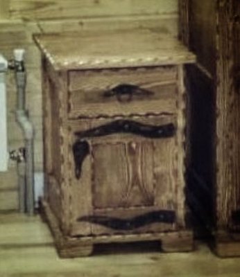 ➤Цена 4 500 грн UAH Купить Тумба прикроватная Гоцрег 45х35х55​​​​​​​ деревянная под старину ➤Горіх ➤Тумбы под старину➤МЕКО➤0147МЕКО фото