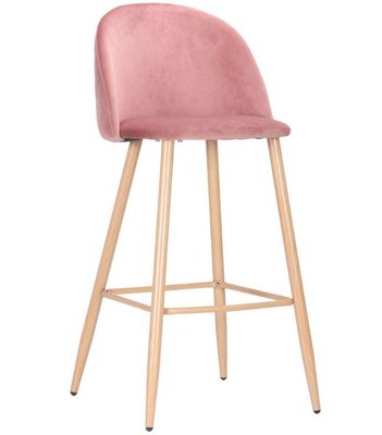 ➤Цена   Купить Барный стул Bellini бук/pink velvet ➤ ➤Стулья барные➤AFM➤545884АМ фото