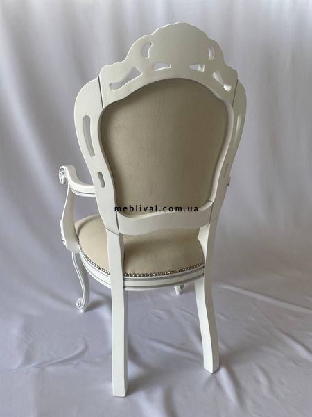 ➤Ціна 10 800 грн UAH Купити Белый стул деревянный с подлокотниками Грант➤белый цвет ➤Стулья деревянные➤Агросвит ФК➤7001896ПЛМ фото