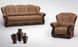 Комплект мягкой мебели диван + кресло с декоративными накладками ППУ Боннель коричневый 440310722юд18 фото 1