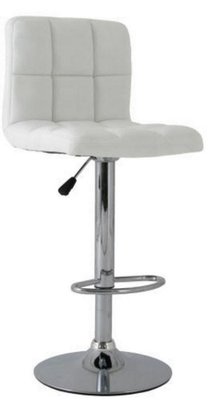 ➤Цена   Купить Барный стул регулируемый по высоте опора хром кожзам белый арт040292 ➤Белый ➤Стулья барные➤Modern 8➤Danwh.ВВ1 фото