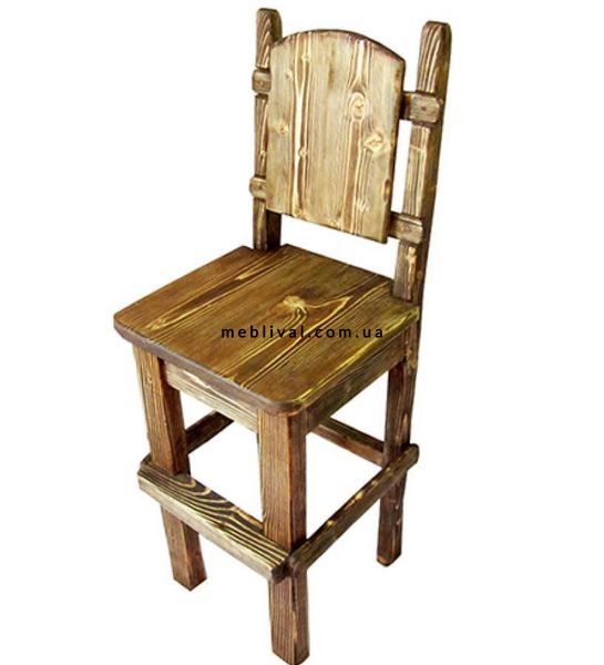 ➤Цена 3 216 грн  Купить Высокий стул под старину из массива дерева Грас ➤орех ➤Стулья под старину➤Агросвит 4С➤440306289ПЛМ фото
