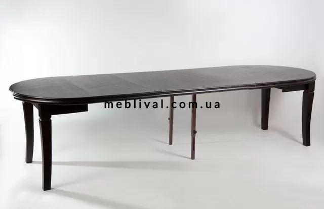 ➤Цена 23 990 грн  Купить Стол обеденный 2.1м трансформер с круглой столешницей ➤Орех темный ➤Столы деревянные➤Modern 6➤440290037Бифо фото