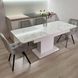 Комплект кухонний стіл Notsob Т 110х70(+35) Стандарт білий + стілець Maj 4 шт сірий 0208JAM фото 12