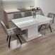 Комплект кухонний стіл Notsob Т 110х70(+35) Стандарт білий + стілець Maj 4 шт сірий 0208JAM фото 9