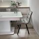 Комплект кухонний стіл Notsob Т 110х70(+35) Стандарт білий + стілець Maj 4 шт сірий 0208JAM фото 8
