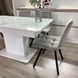 Комплект кухонний стіл Notsob Т 110х70(+35) Стандарт білий + стілець Maj 4 шт сірий 0208JAM фото 5