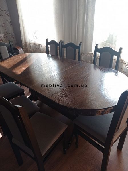 ➤Цена 10 650 грн UAH Купить Деревянный стол овальный Брен 160х90+40 см орех темный  ➤Орех темный ➤Столы деревянные➤Nerb➤990306242.12ПЛМ фото