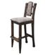 Высокий стул деревянный с подножкой сиденье спинка кожзам барный Гисени 440306278ПЛМ фото 2