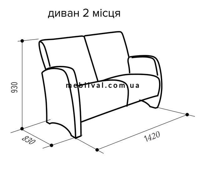 ➤Ціна   Купити Черный диван 3 х местный арт030027,2➤Чорний ➤Диваны офисные➤Modern 3➤440303470,3,EMB фото