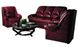 Комплект мягкой мебели с деревянными накладками диван + кресло 1 шт бордовый 440310637юд119 фото 2
